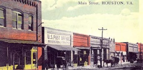 photo of Downtown Halifax Virginia (Houston) circa 1910